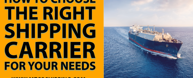 How to Choose the Right Shipping Carrier for Your Needs